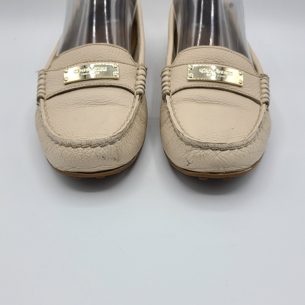 Coach Fredrica Loafers Flats Size 6.5 Leather Driving Moccasin - Picture 2 of 14